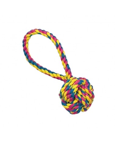 Παιχνίδι σκύλου σχοινί με μπάλα - 20cm - 12pcs