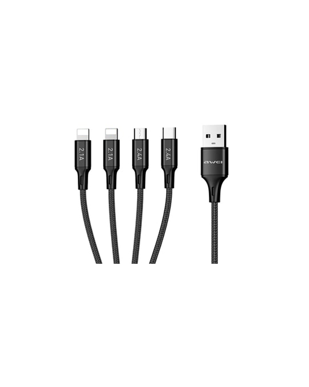 Καλώδιο φόρτισης & data 4in1 - Fast Charge - CL-129 - 1.5m - AWEI