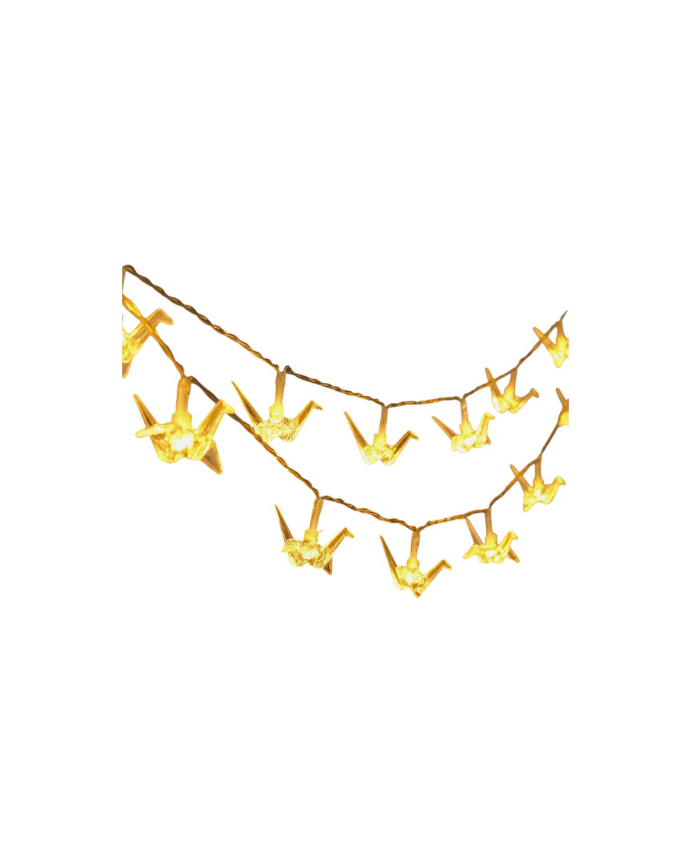 Ηλιακή γιρλάντα φωτισμού LED - Origami - 5m+1m - 20D - 152912 - Warm White