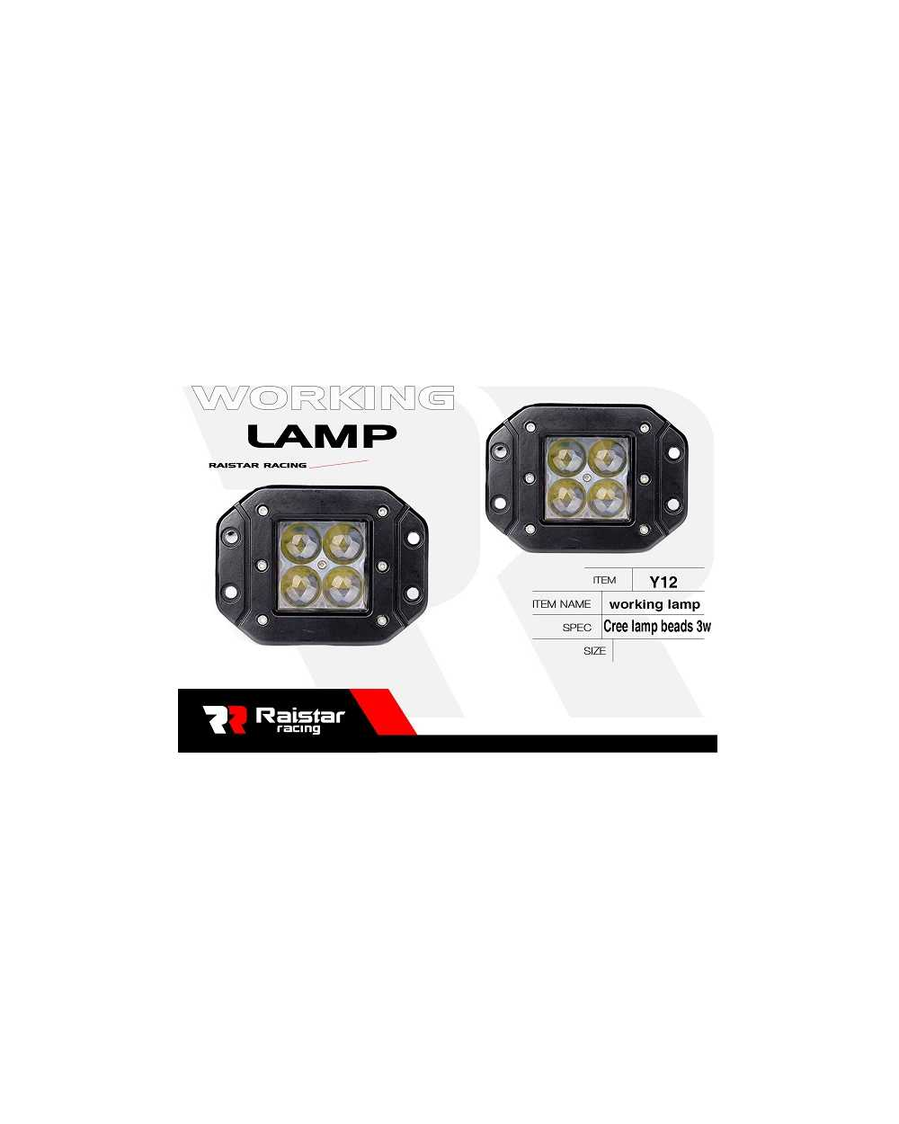 Προβολέας οχημάτων LED - R-D12601B-Y12