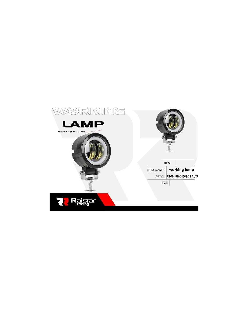 Προβολέας μοτοσυκλέτας LED - 10W - R-D12801-R2