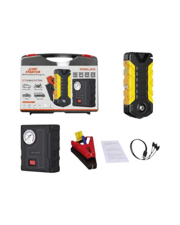 Εκκινητής μπαταρίας οχημάτων Jump Starter με αεροσυμπιεστή - 1710939/06B