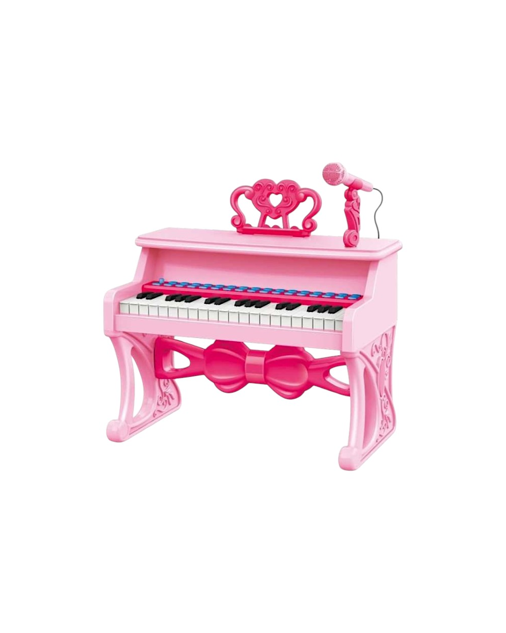 Παιδικό πιάνο mini με μικρόφωνο - 328-6337 - 233101 - Pink