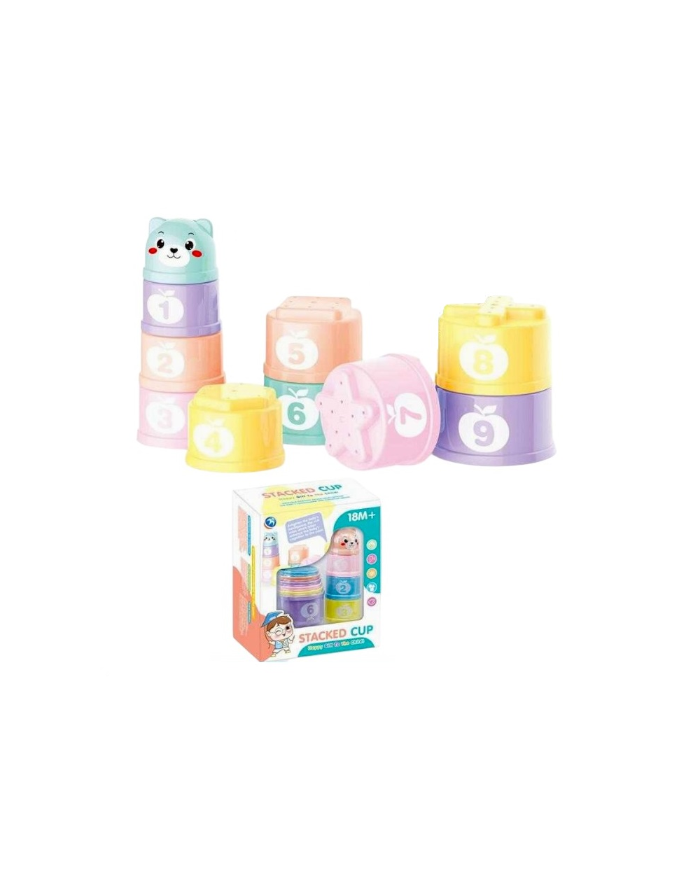 Βρεφικό εκπαιδευτικό παιχνίδι με κύβους - BM7910