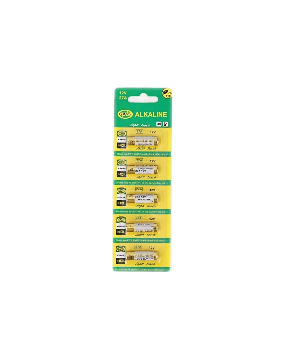 Αλκαλικές μπαταρίες - 27A - 12V - 5pcs