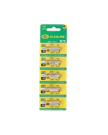 Αλκαλικές μπαταρίες - 27A - 12V - 5pcs