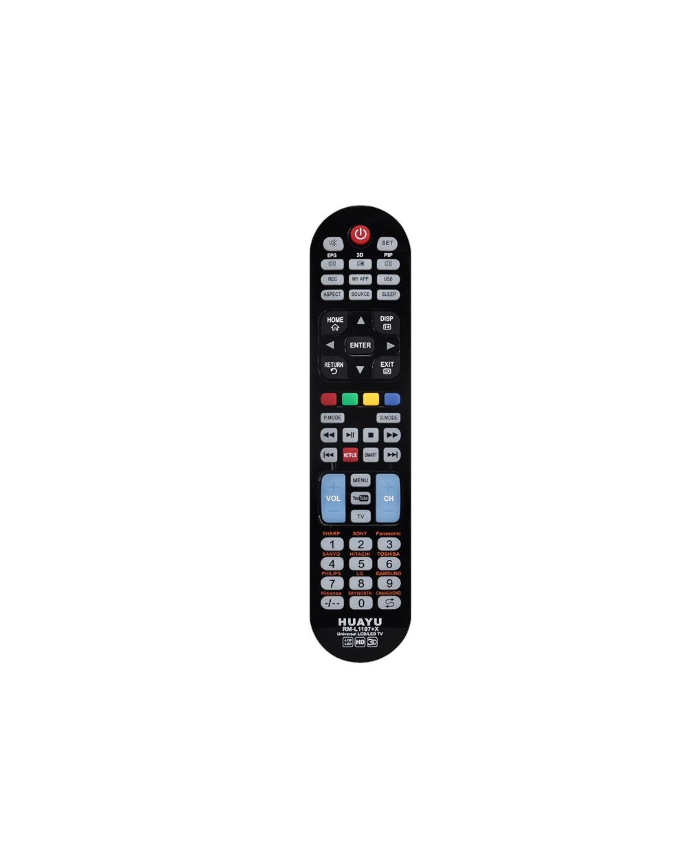 Τηλεχειριστήριο τηλεόρασης - Universal - RM-L1107XP