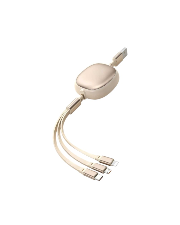 Πτυσσόμενο καλώδιο φόρτισης & data 3in1 - Fast Charge - EC7 - 1.2m