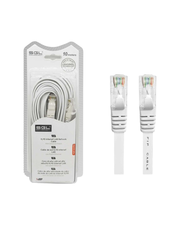 Καλώδιο δικτύου Ethernet - Πλακέ - A8P8C - 10m