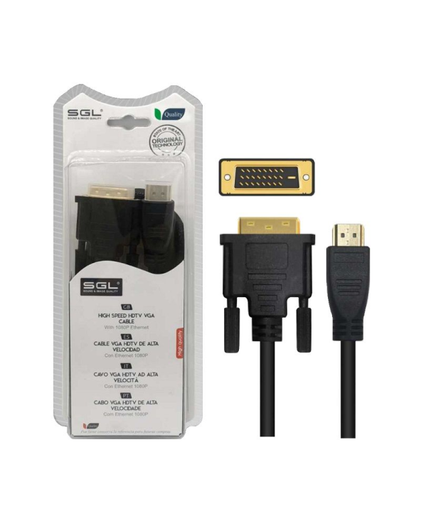 Καλώδιο HDMI-DVI - 1.5m - 1595