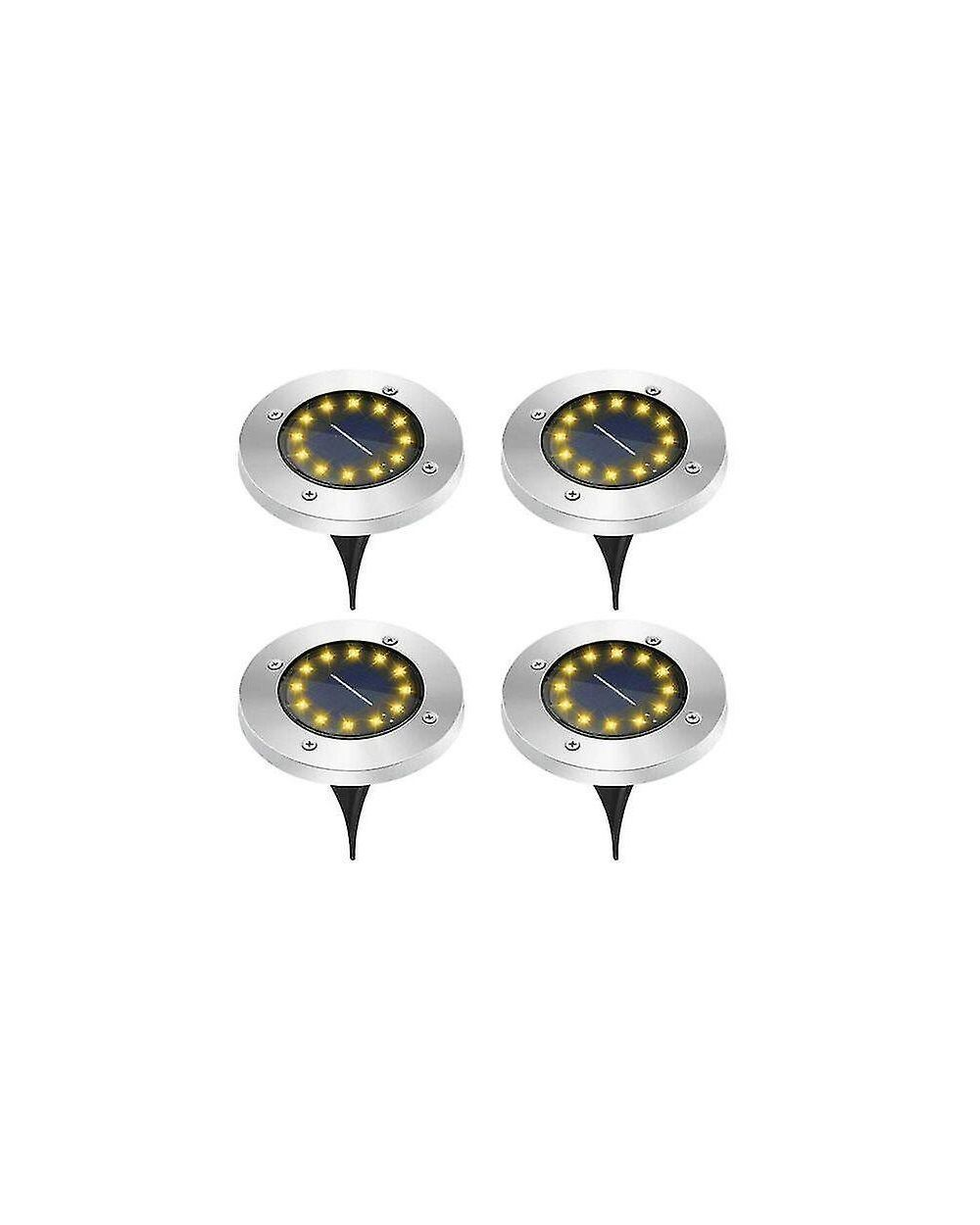 Ηλιακό φωτιστικό κήπου LED - Καρφωτό - 4pcs - 12LED