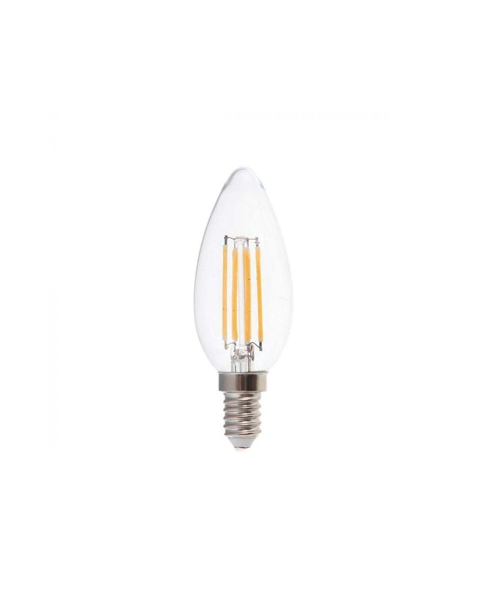 Λάμπα LED Filament κερί - Ε14 - 8W