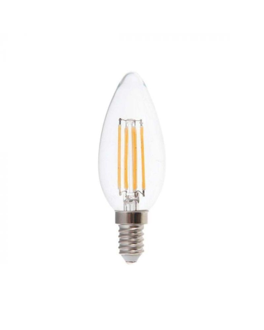 Λάμπα LED Filament κερί - Ε14 - 8W