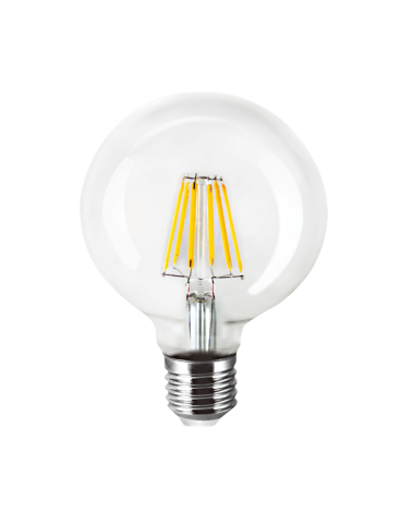 Λάμπα LED Filament φούσκα - G80 - Ε27 - 4W