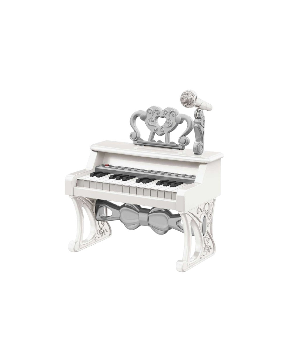 Παιδικό πιάνο mini με μικρόφωνο - 328-6237 - 233105 - White