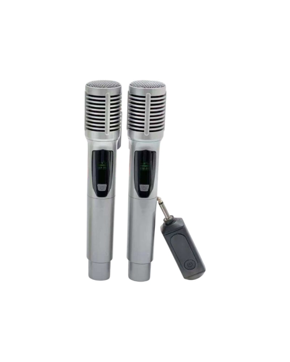 Σετ 2 ασύρματα μικρόφωνα - KMS-903MC - 509038 - Silver