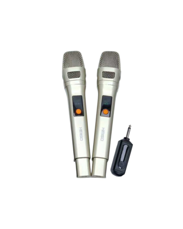 Σετ 2 ασύρματα μικρόφωνα - KMS-904MC - 509045 - Gold