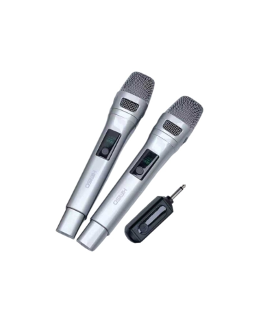 Σετ 2 ασύρματα μικρόφωνα - KMS-904MC - 509045 - Silver