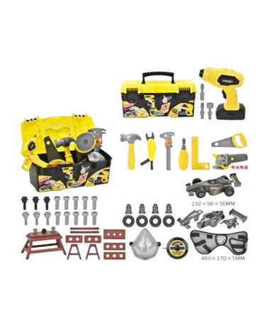 Παιδικό σετ εργαλείων με εργαλειοθήκη - 60pcs - 6825-1