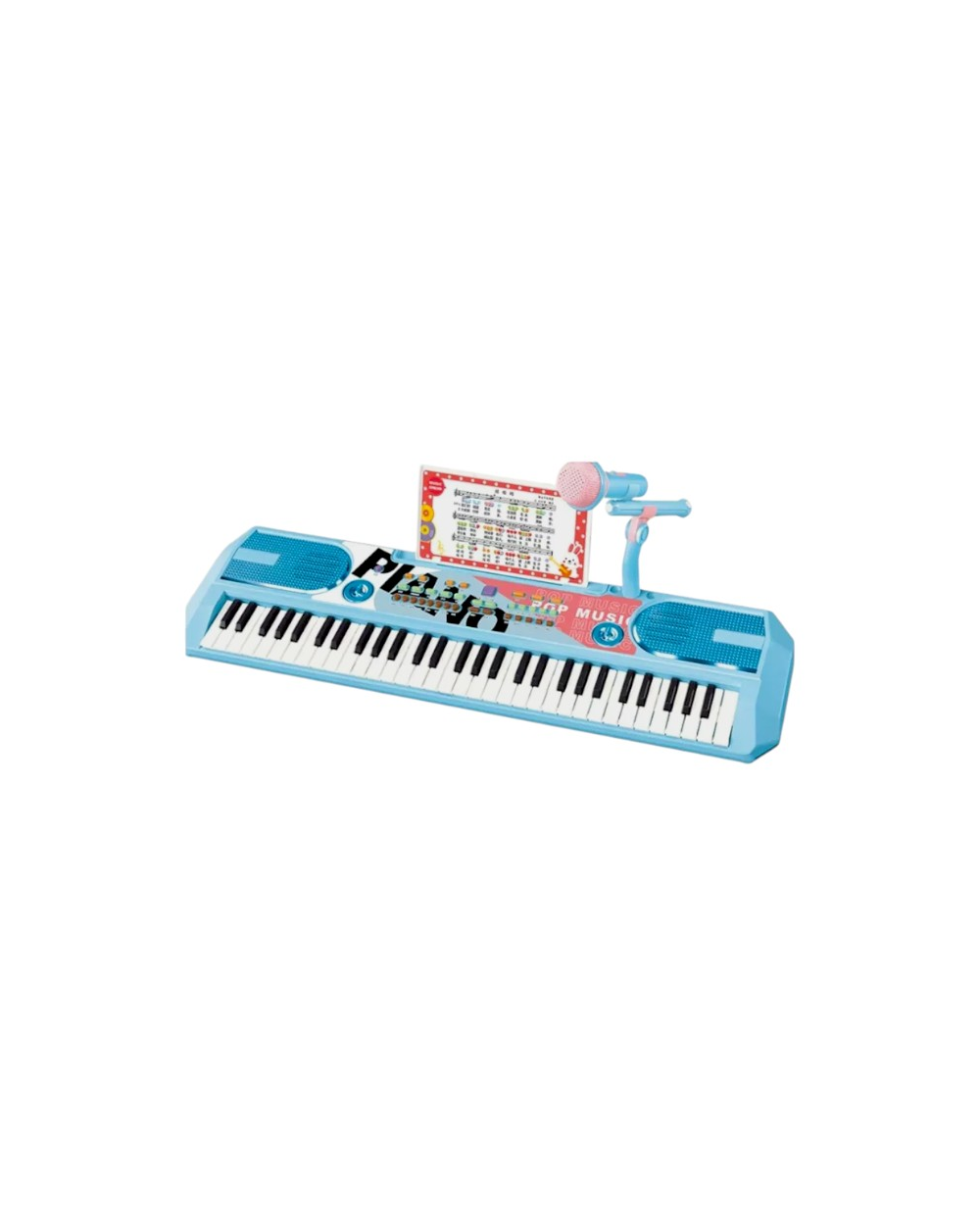 Παιδικό αρμόνιο με μικρόφωνο - 808-19B - 233070 - Blue