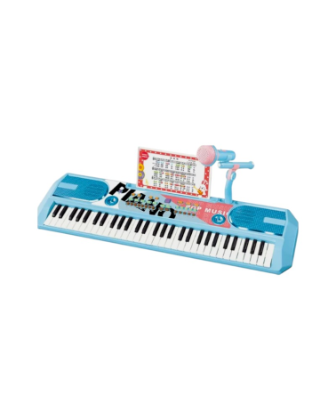 Παιδικό αρμόνιο με μικρόφωνο - 808-19B - 233070 - Blue