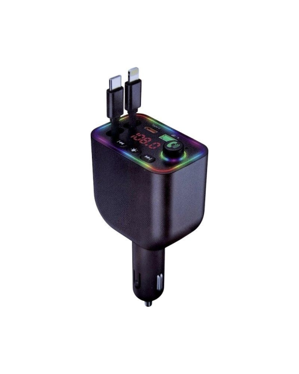 Transmitter αυτοκινήτου Bluetooth με 2 καλώδια φόρτισης - Y4