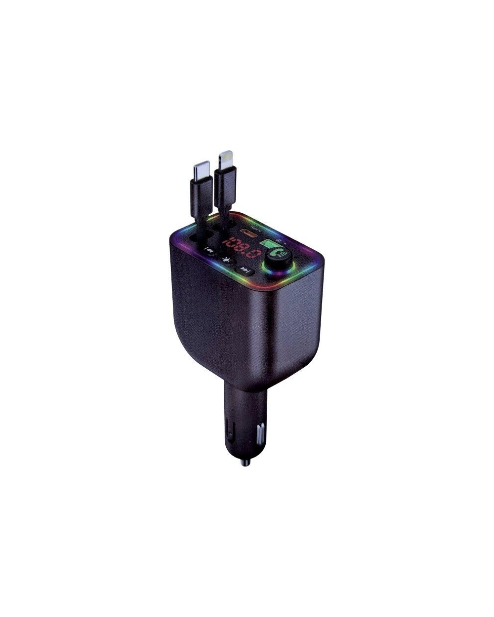 Transmitter αυτοκινήτου Bluetooth με 2 καλώδια φόρτισης - Y4