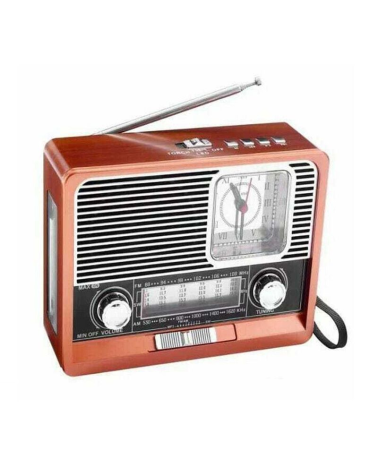 Επαναφορτιζόμενο ραδιόφωνο Retro - ΕK105 - 830128 - Brown