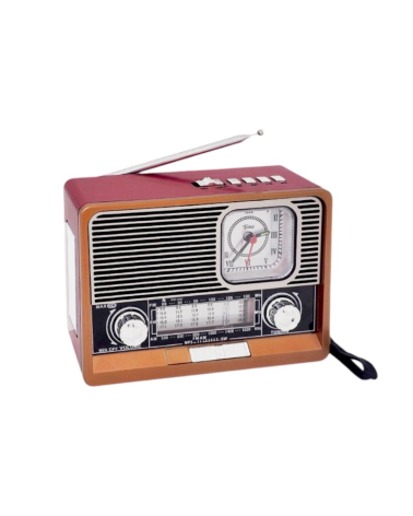 Επαναφορτιζόμενο ραδιόφωνο Retro - ΕK105 - 830128 - Red