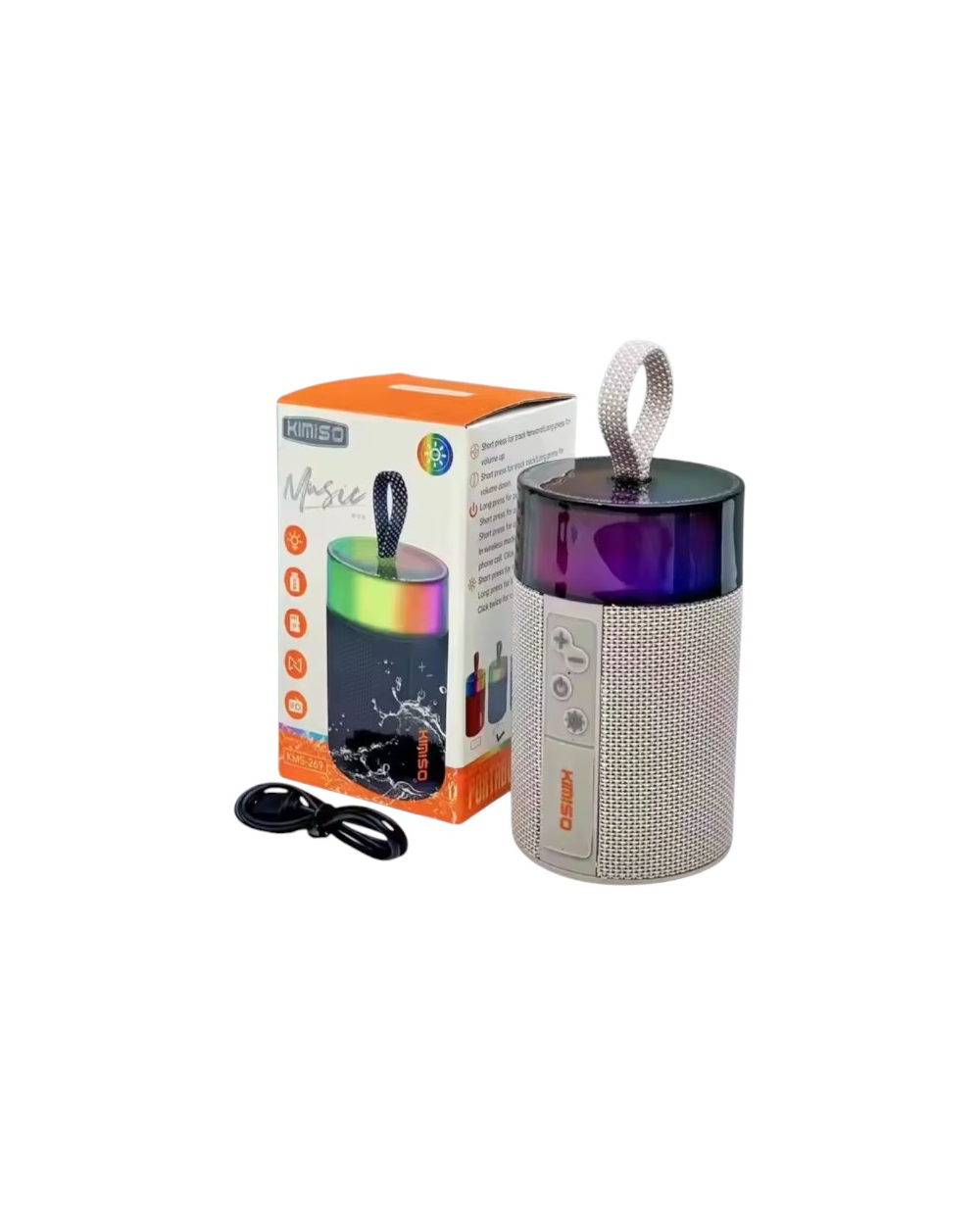 Ασύρματο ηχείο Bluetooth - KMS-269 - 260820 - Grey
