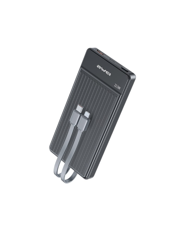 Powerbank - 2in1 - Type-C & Lightning - P88K - 10.000mah - 22.5W - AWEI - 007481 - Black
