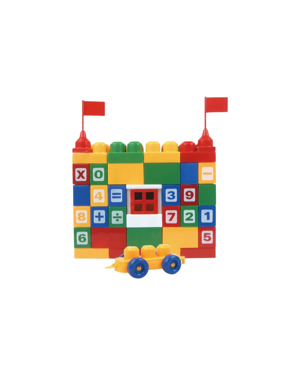 Σετ κατασκευών DIY με τουβλάκια & αριθμούς - 68pcs - 2289