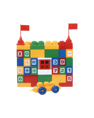 Σετ κατασκευών DIY με τουβλάκια & αριθμούς - 68pcs - 2289