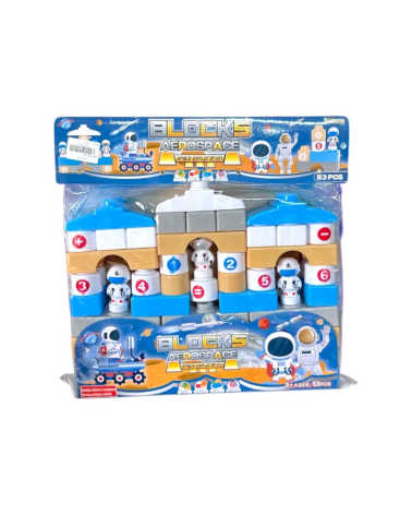 Σετ κατασκευών DIY με τουβλάκια - Aerospace - 53pcs - 9955