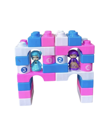 Σετ κατασκευών DIY με τουβλάκια - Princess - 29pcs - 7933