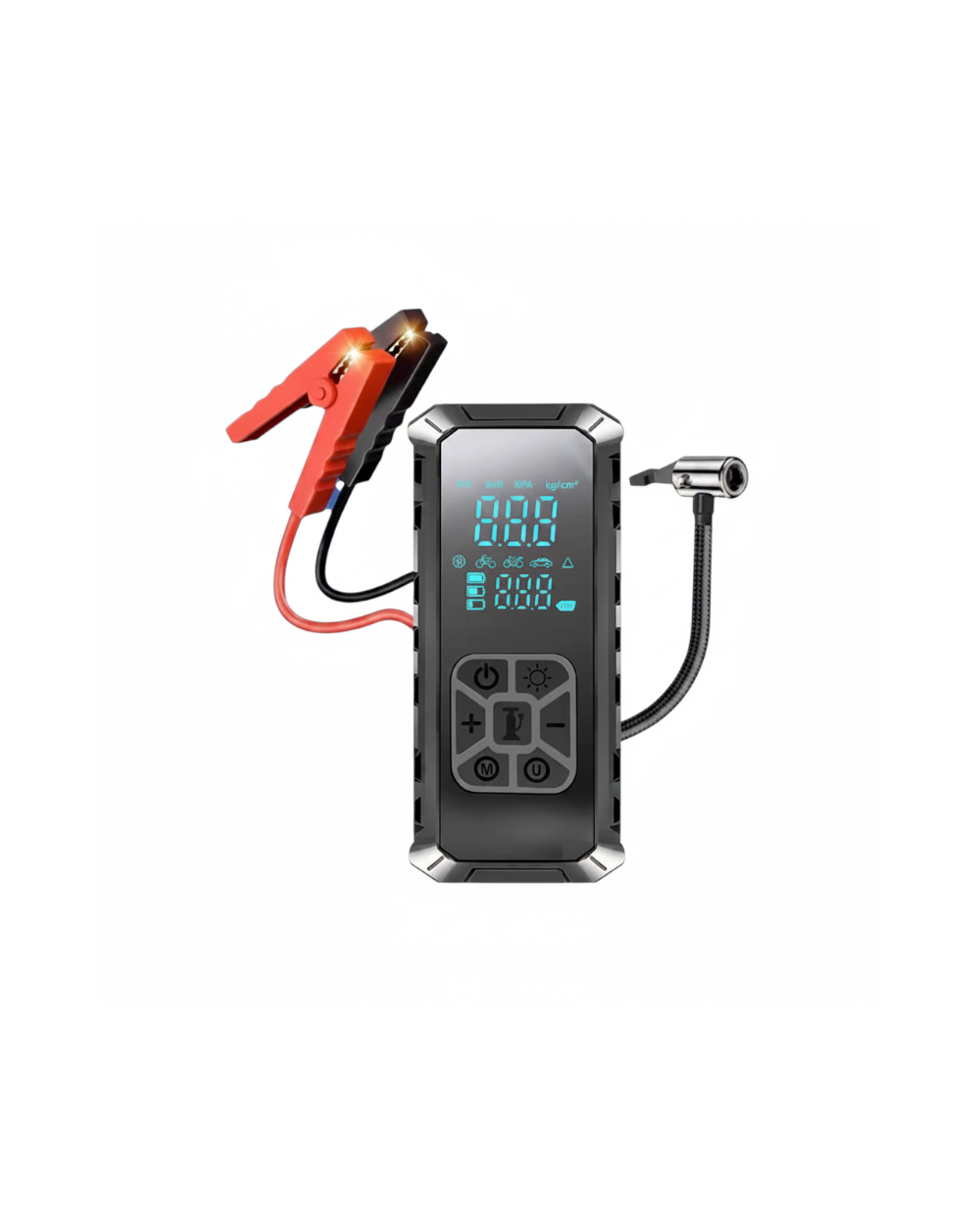 Εκκινητής μπαταρίας οχημάτων Jump Starter με αεροσυμπιεστή - A82 - 8000mA