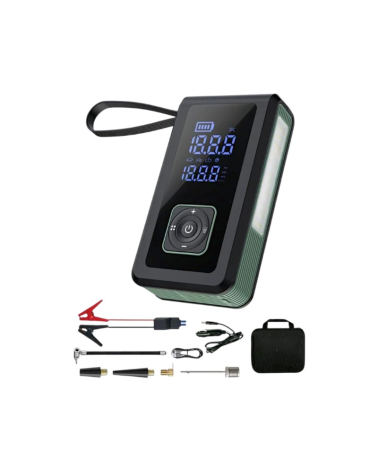 Εκκινητής μπαταρίας οχημάτων Jump Starter με αεροσυμπιεστή - 3677 - 8000mA
