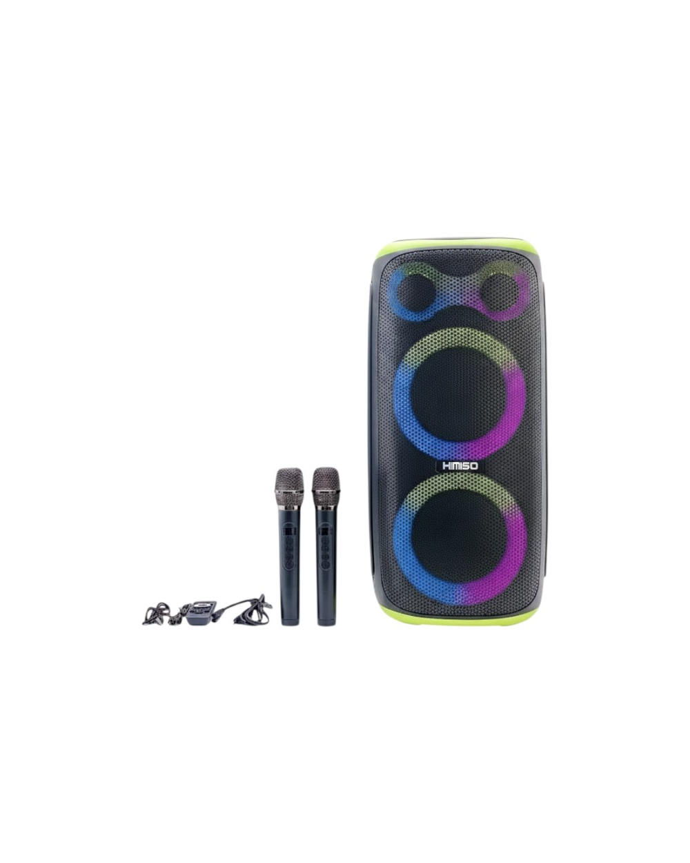 Φορητό ηχείο subwoofer με 2 μικρόφωνα Karaoke - QS-289 - 260486 - Green