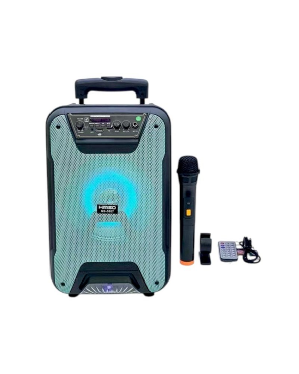Φορητό ηχείο subwoofer με μικρόφωνο Karaoke - QS-5807 - 260707 - Blue