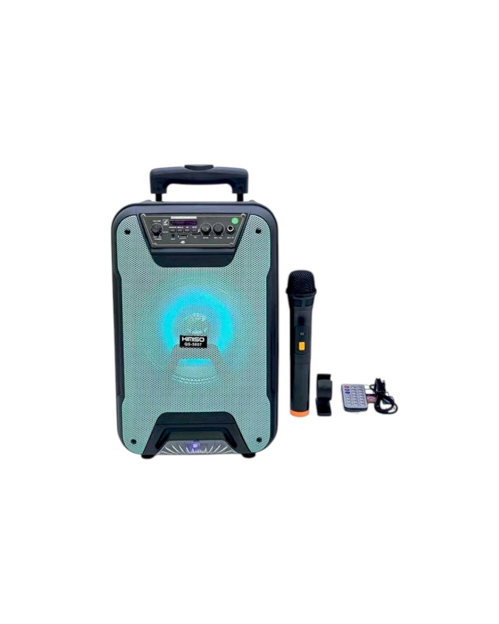 Φορητό ηχείο subwoofer με μικρόφωνο Karaoke - QS-5807 - 260707 - Blue