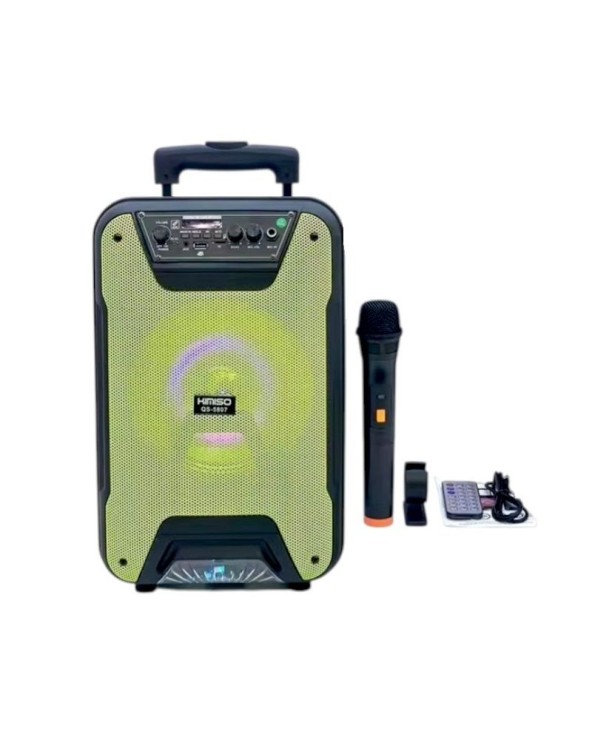 Φορητό ηχείο subwoofer με μικρόφωνο Karaoke - QS-5807 - 260707 - Green