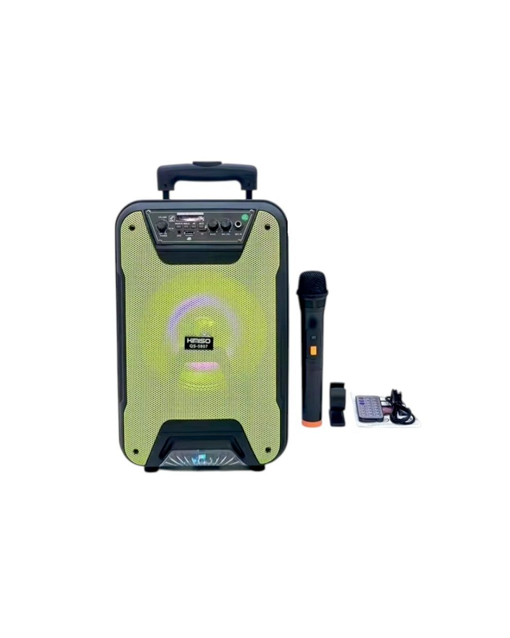 Φορητό ηχείο subwoofer με μικρόφωνο Karaoke - QS-5807 - 260707 - Green