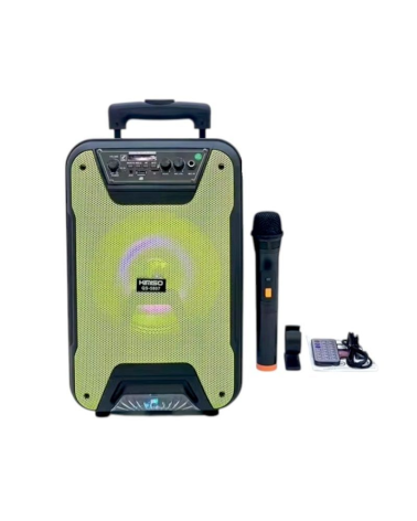 Φορητό ηχείο subwoofer με μικρόφωνο Karaoke - QS-5807 - 260707 - Green