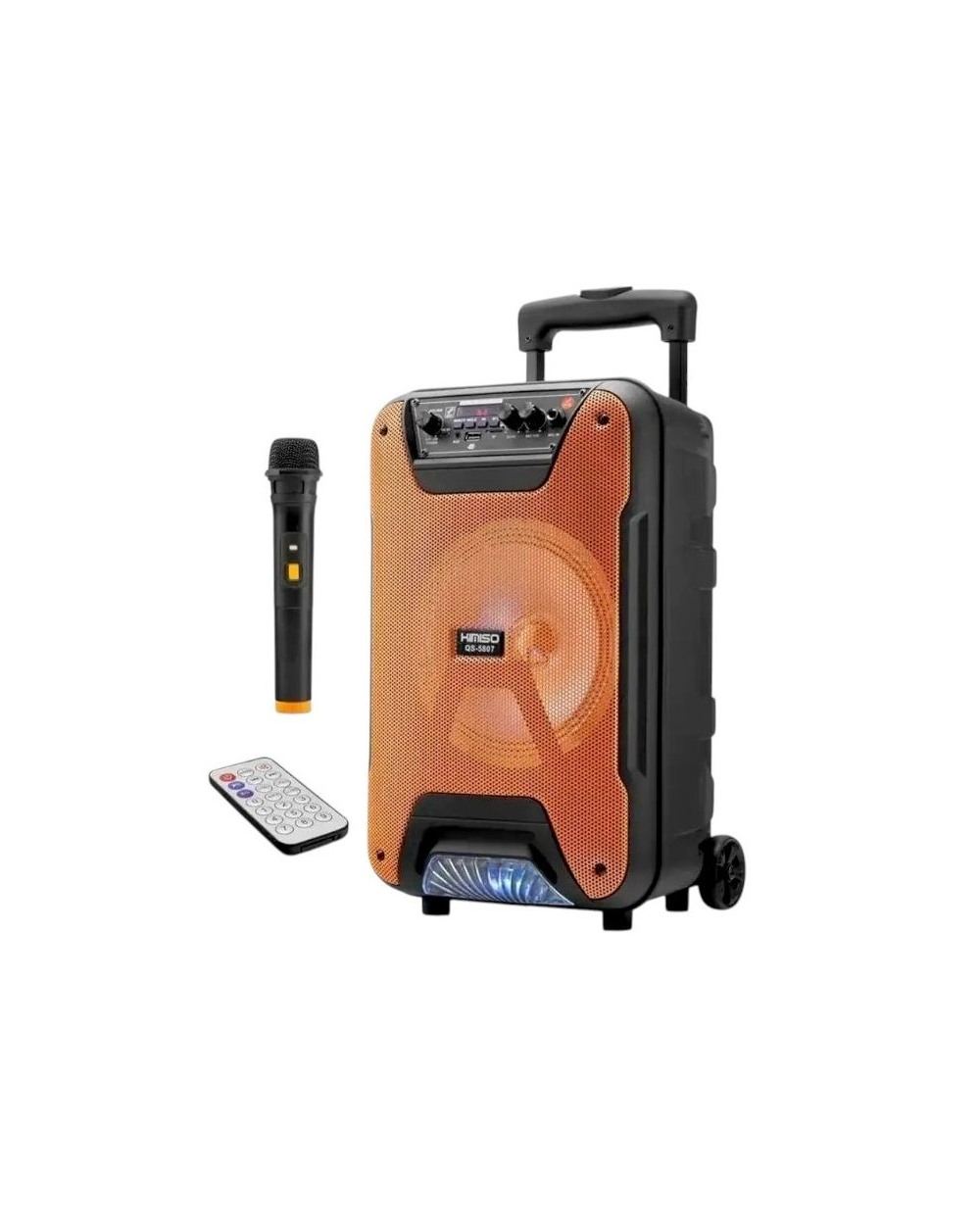Φορητό ηχείο subwoofer με μικρόφωνο Karaoke - QS-5807 - 260707 - Orange