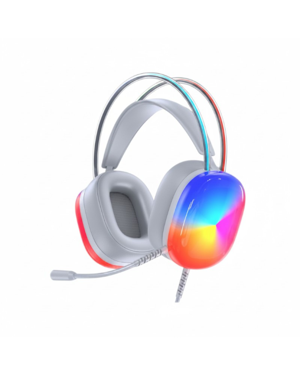 Ενσύρματα ακουστικά - LED RGB Headphones - GM-11 - AWEI - 260868 - Grey