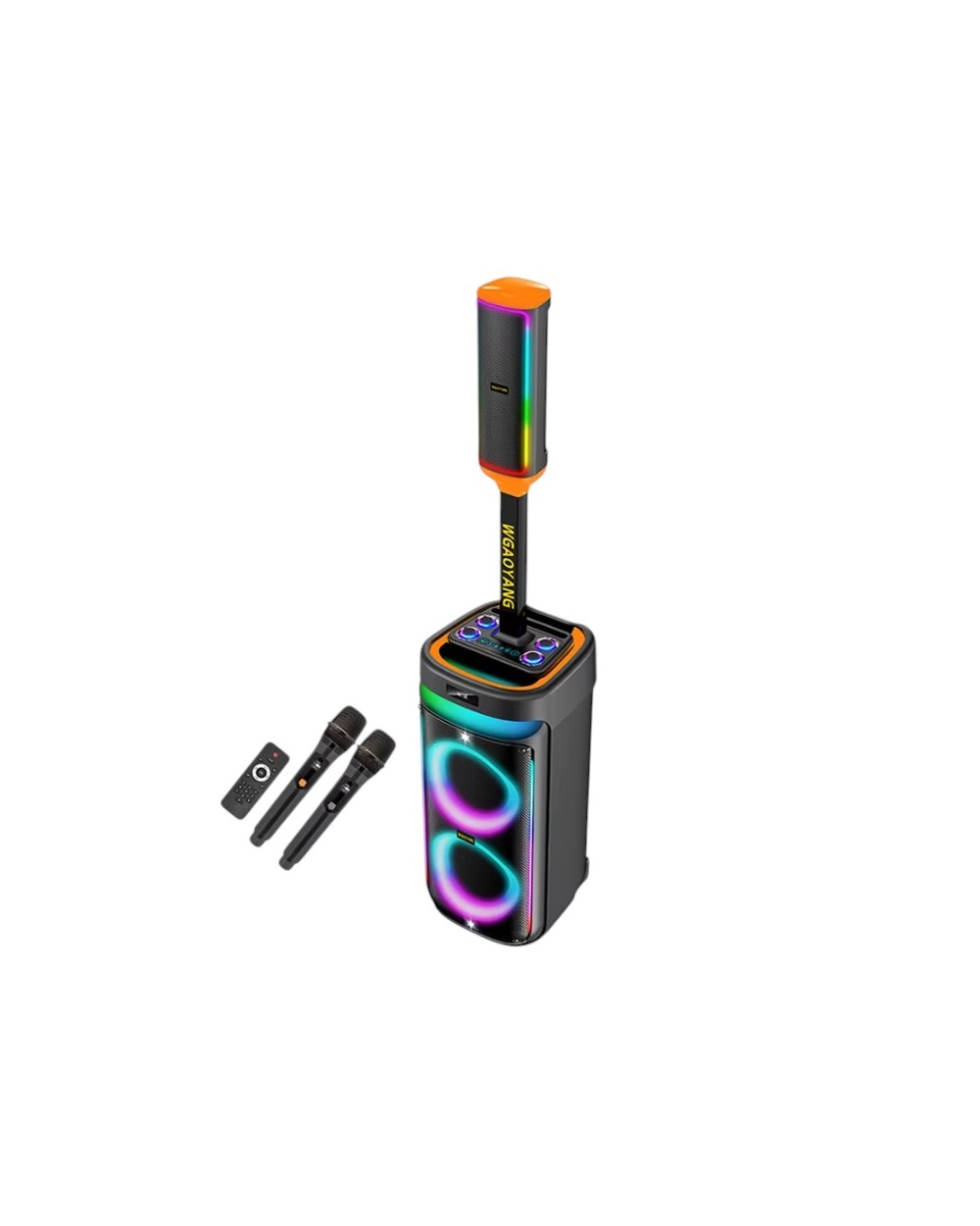 Φορητό ηχείο subwoofer με 2 μικρόφωνα Karaoke - WGY-SZ8809