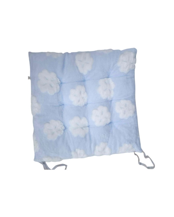 Μαξιλάρι καρέκλας γούνινο - 40x40cm - 571526 - Blue