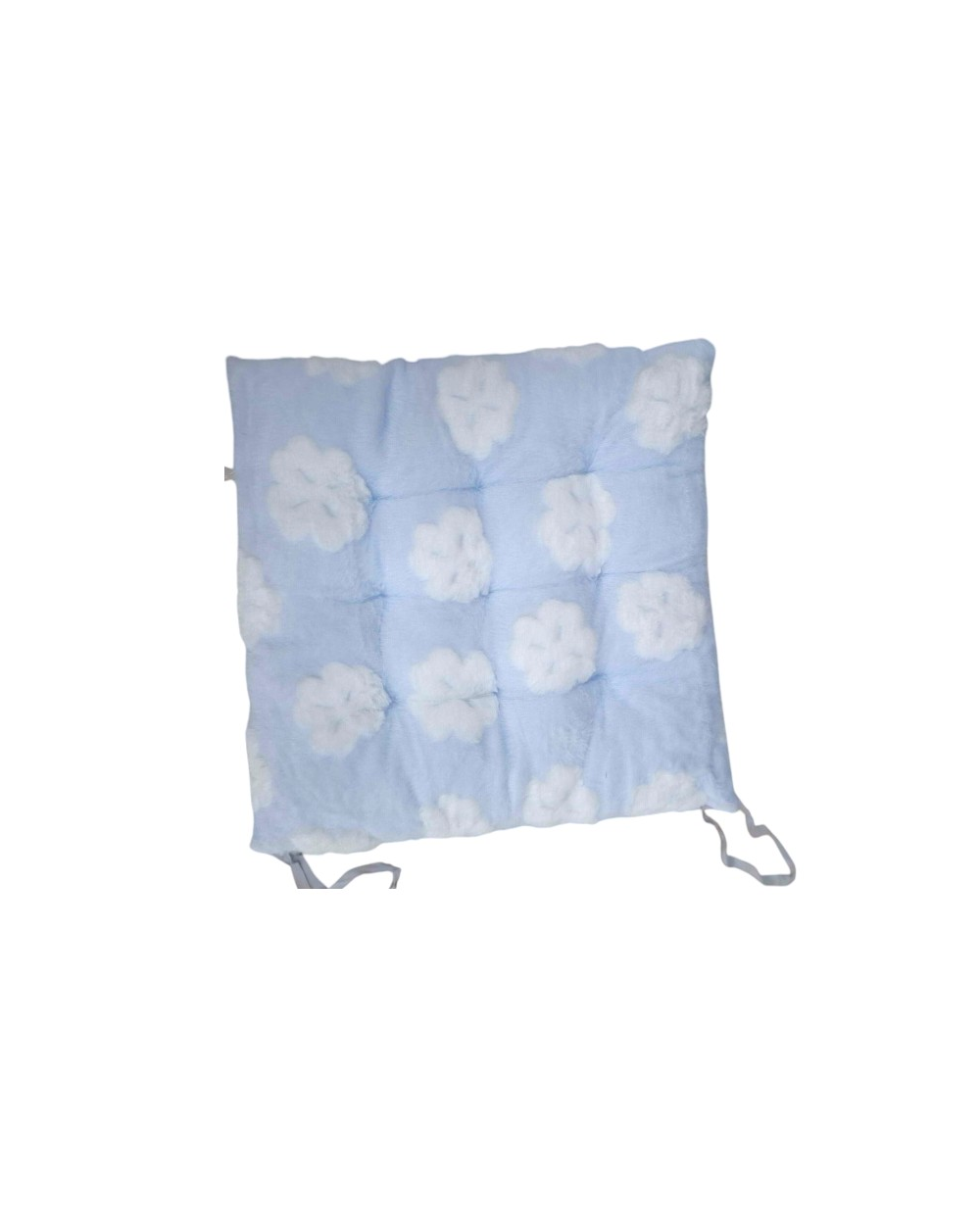 Μαξιλάρι καρέκλας γούνινο - 40x40cm - 571526 - Blue
