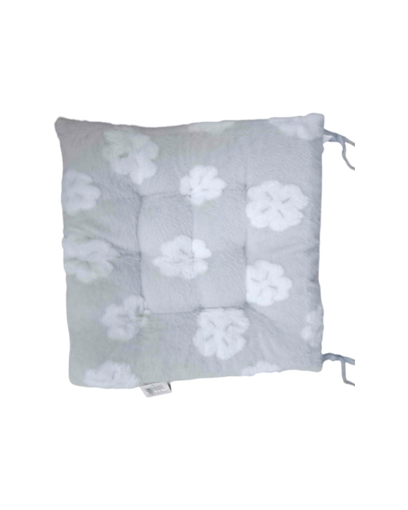 Μαξιλάρι καρέκλας γούνινο - 40x40cm - 571526 - Grey