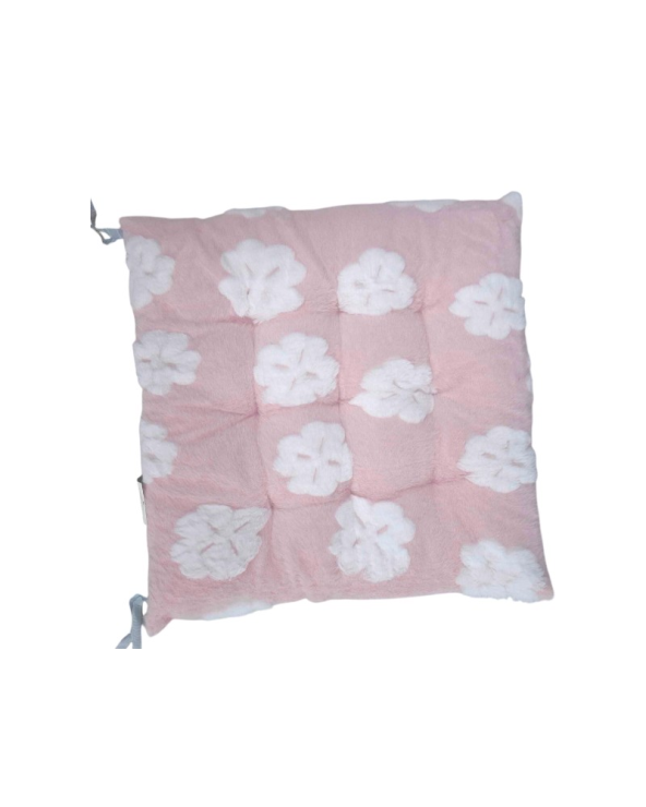 Μαξιλάρι καρέκλας γούνινο - 40x40cm - 571526 - Pink